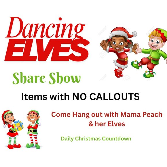 🍑 Dancing Elves Christmas Countdown Share Show 9:40 NO CALLOUT Items - Picture 1 of 16